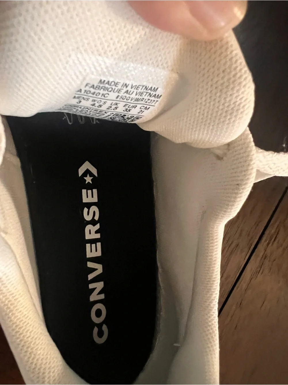 Converse Kids Low-Top Sneakers in White, Navy, and Light Gray